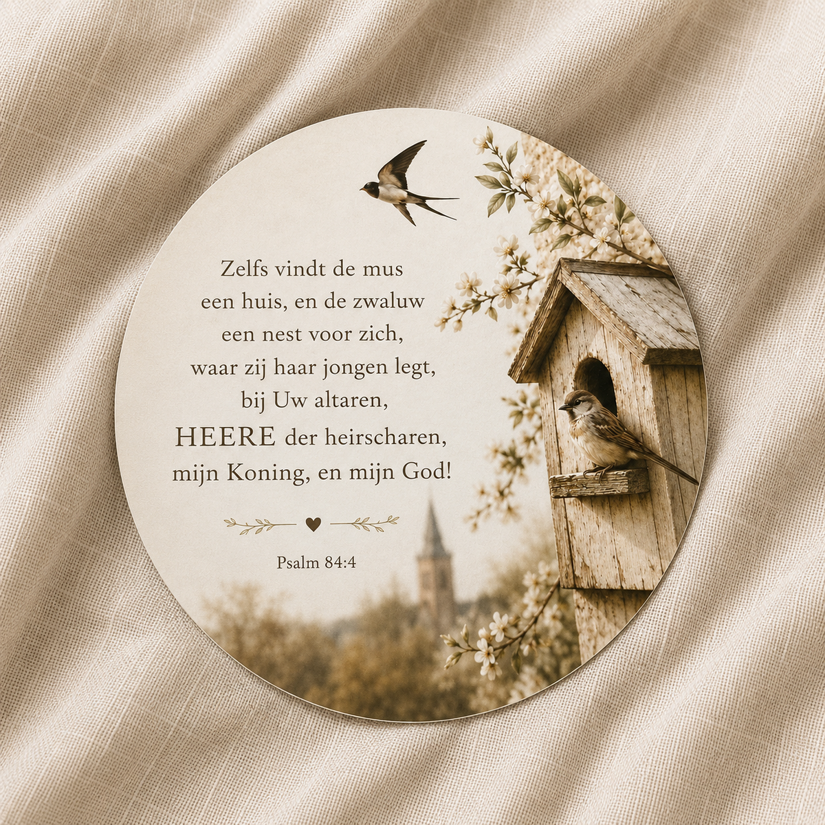 Ronde kaart Psalm 84:4