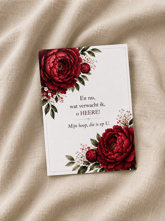 Christelijke wenskaart – Psalm 39