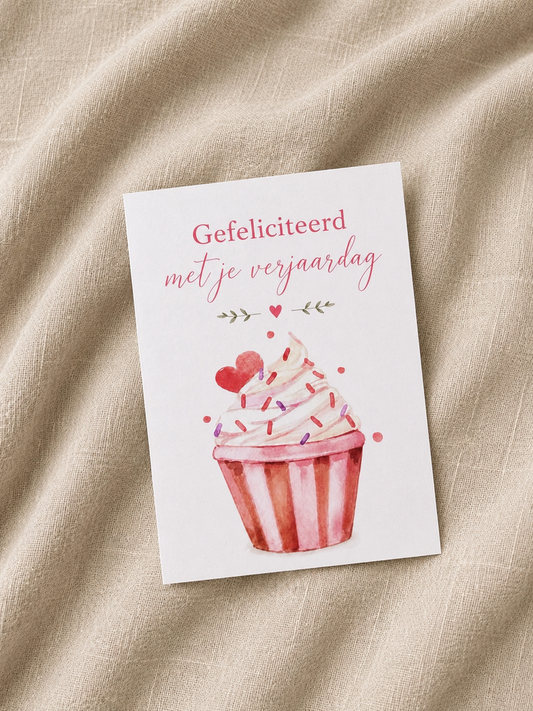 Gefeliciteerd met je verjaardag – Cupcake