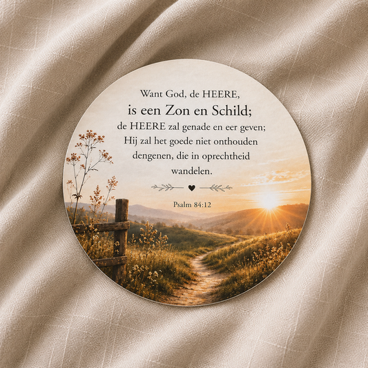 Ronde kaart Psalm 84: 12